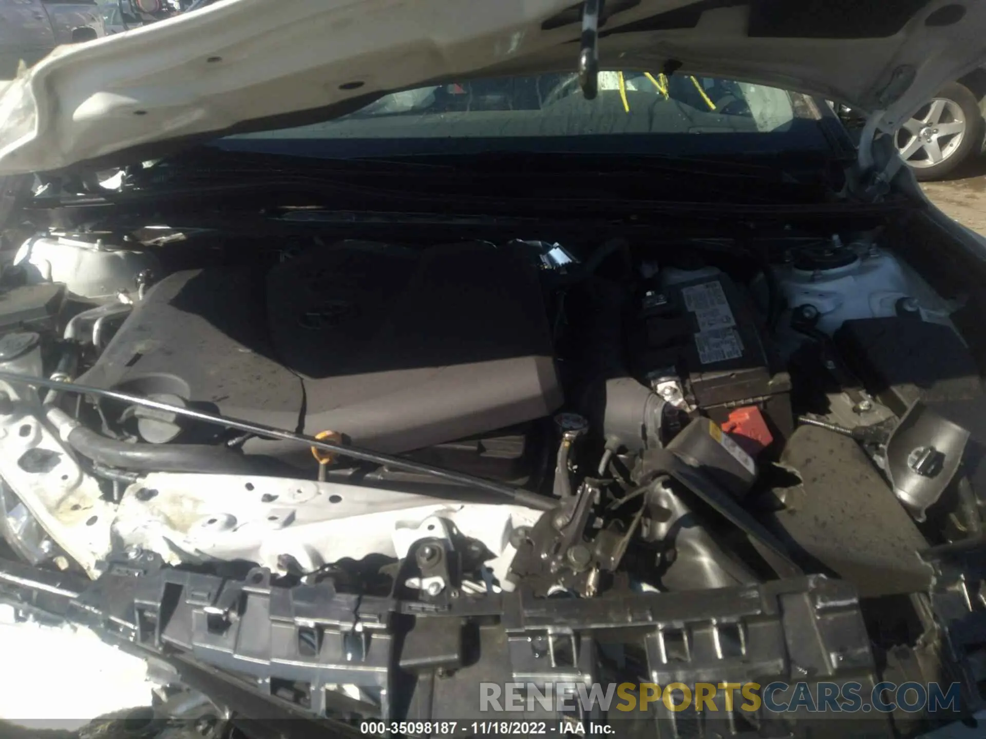 10 fotografías del automóvil dañado 4T1KZ1AK2NU066131 TOYOTA CAMRY 2022