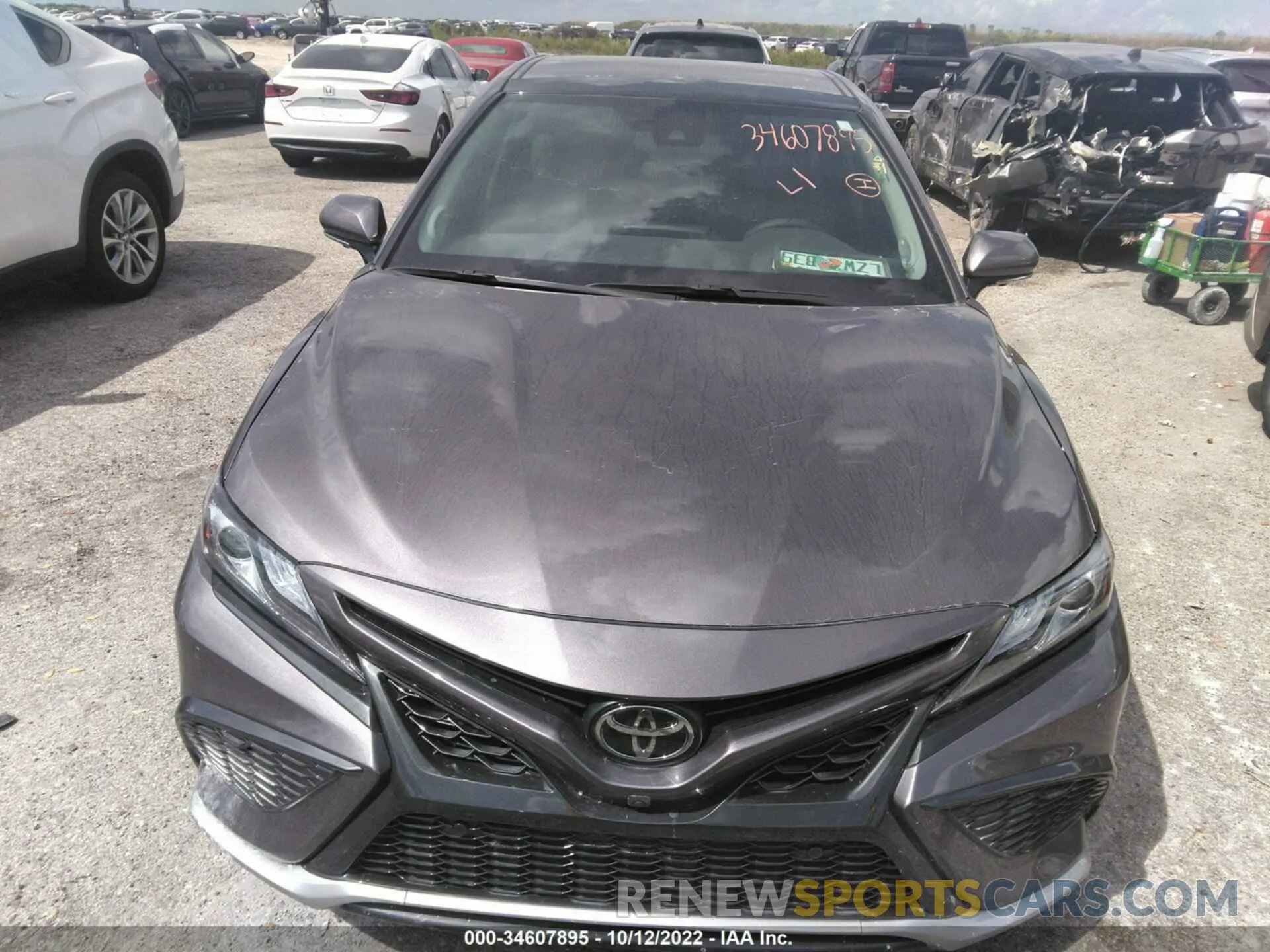 6 fotografías del automóvil dañado 4T1KZ1AK9NU068393 TOYOTA CAMRY 2022