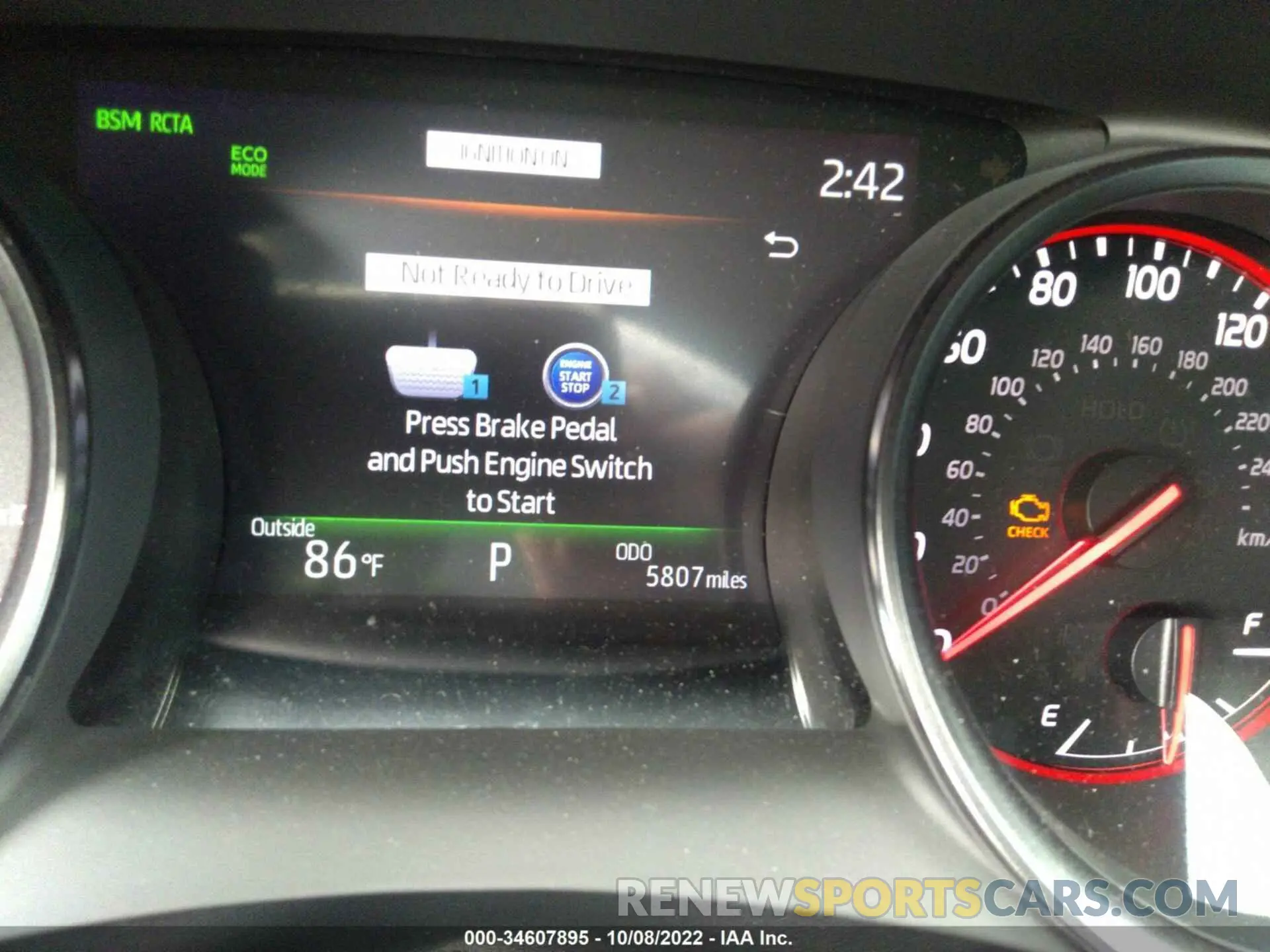 7 fotografías del automóvil dañado 4T1KZ1AK9NU068393 TOYOTA CAMRY 2022