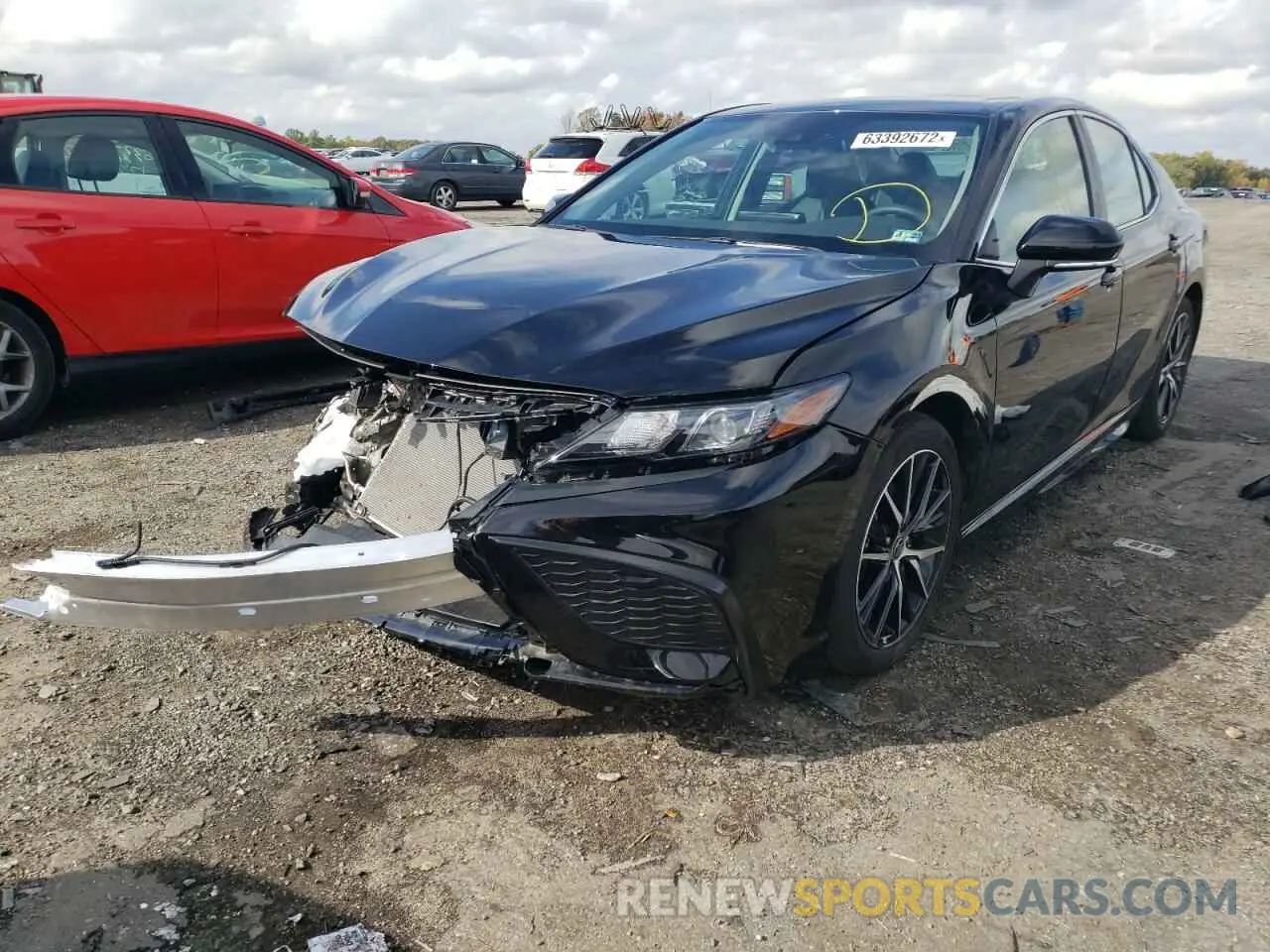 2 fotografías del automóvil dañado 4T1S11AK1NU046508 TOYOTA CAMRY 2022