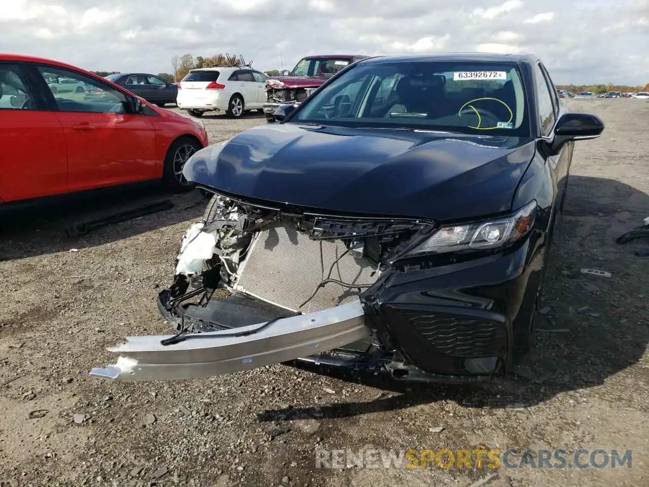 9 fotografías del automóvil dañado 4T1S11AK1NU046508 TOYOTA CAMRY 2022