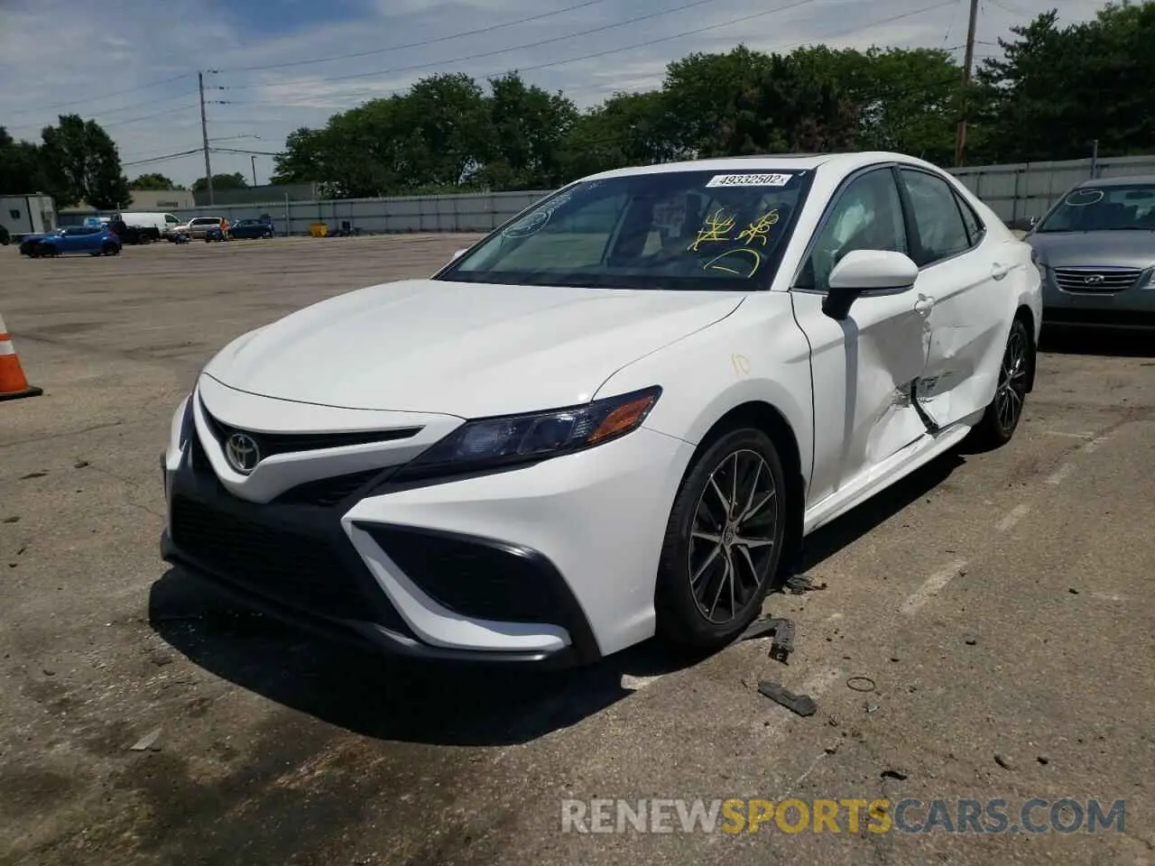 2 fotografías del automóvil dañado 4T1S11AK4NU051170 TOYOTA CAMRY 2022
