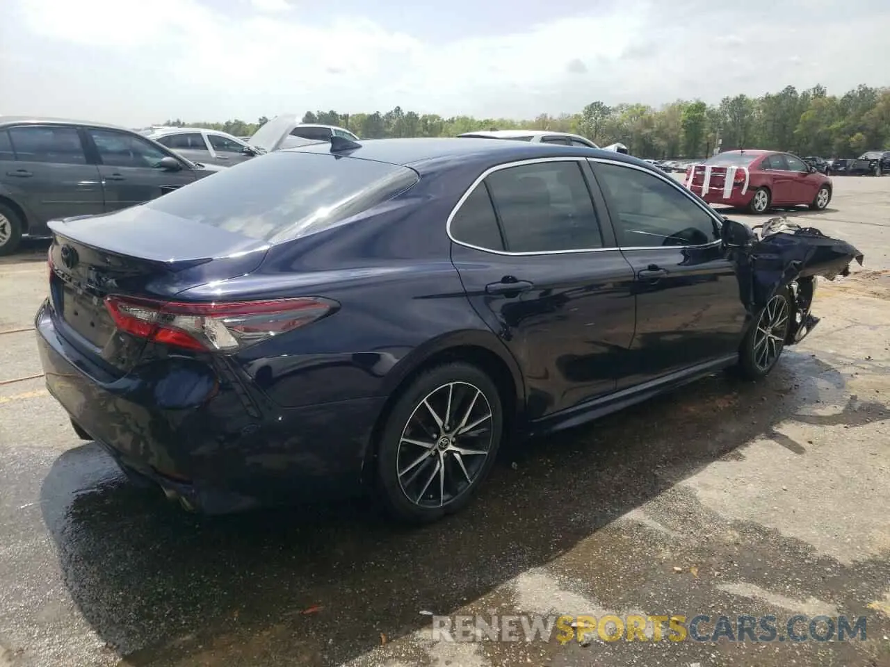 3 fotografías del automóvil dañado 4T1T11AK6NU672205 TOYOTA CAMRY 2022