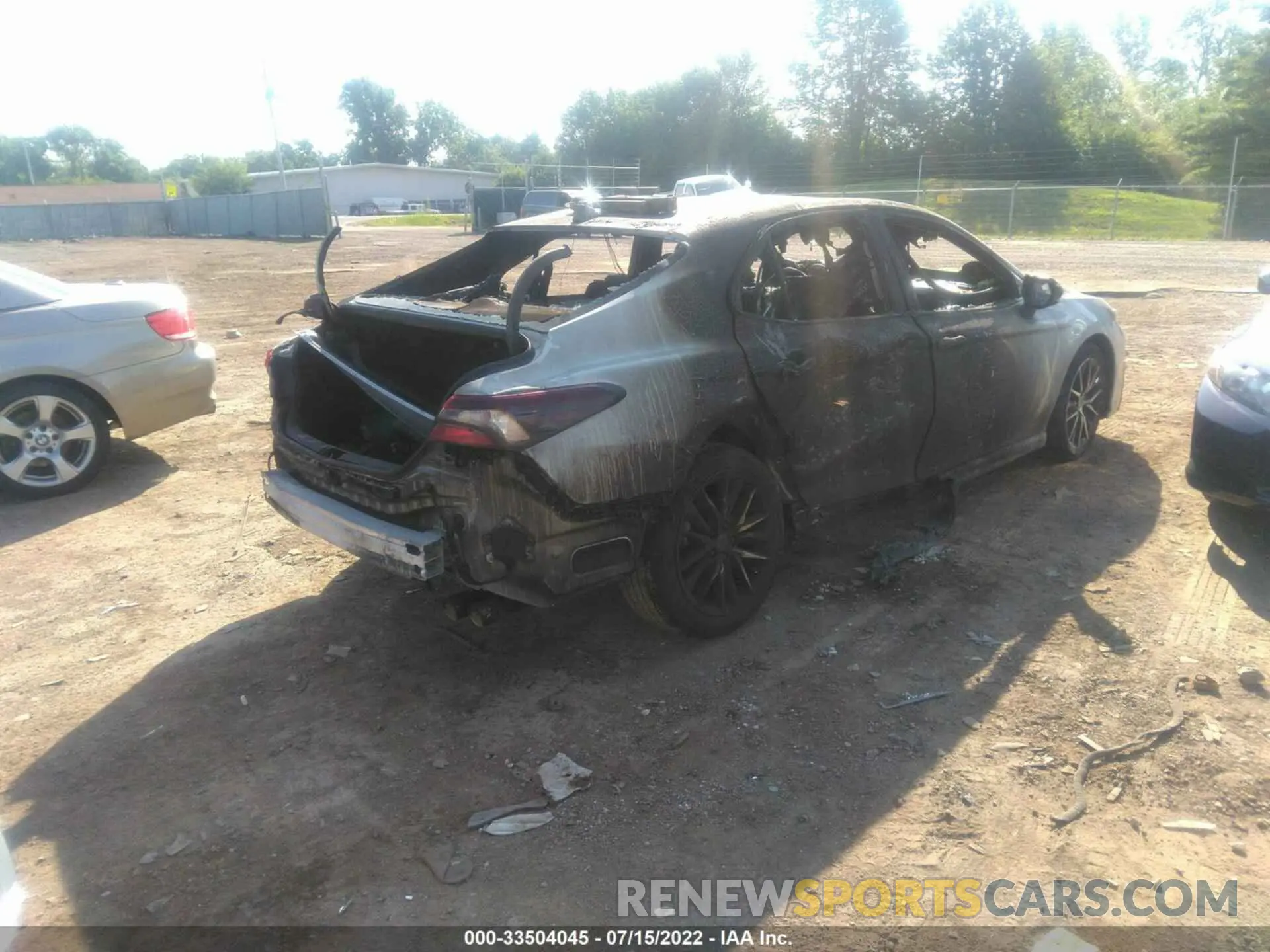 6 fotografías del automóvil dañado 4T1T11BK2NU051655 TOYOTA CAMRY 2022