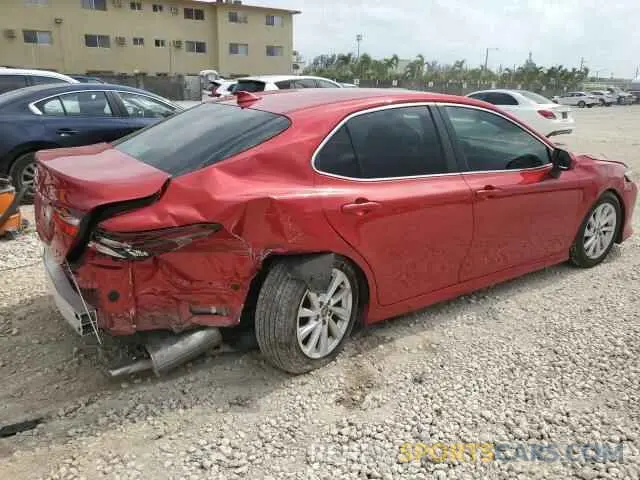 3 fotografías del automóvil dañado 4T1C11AK4PU143080 TOYOTA CAMRY 2023