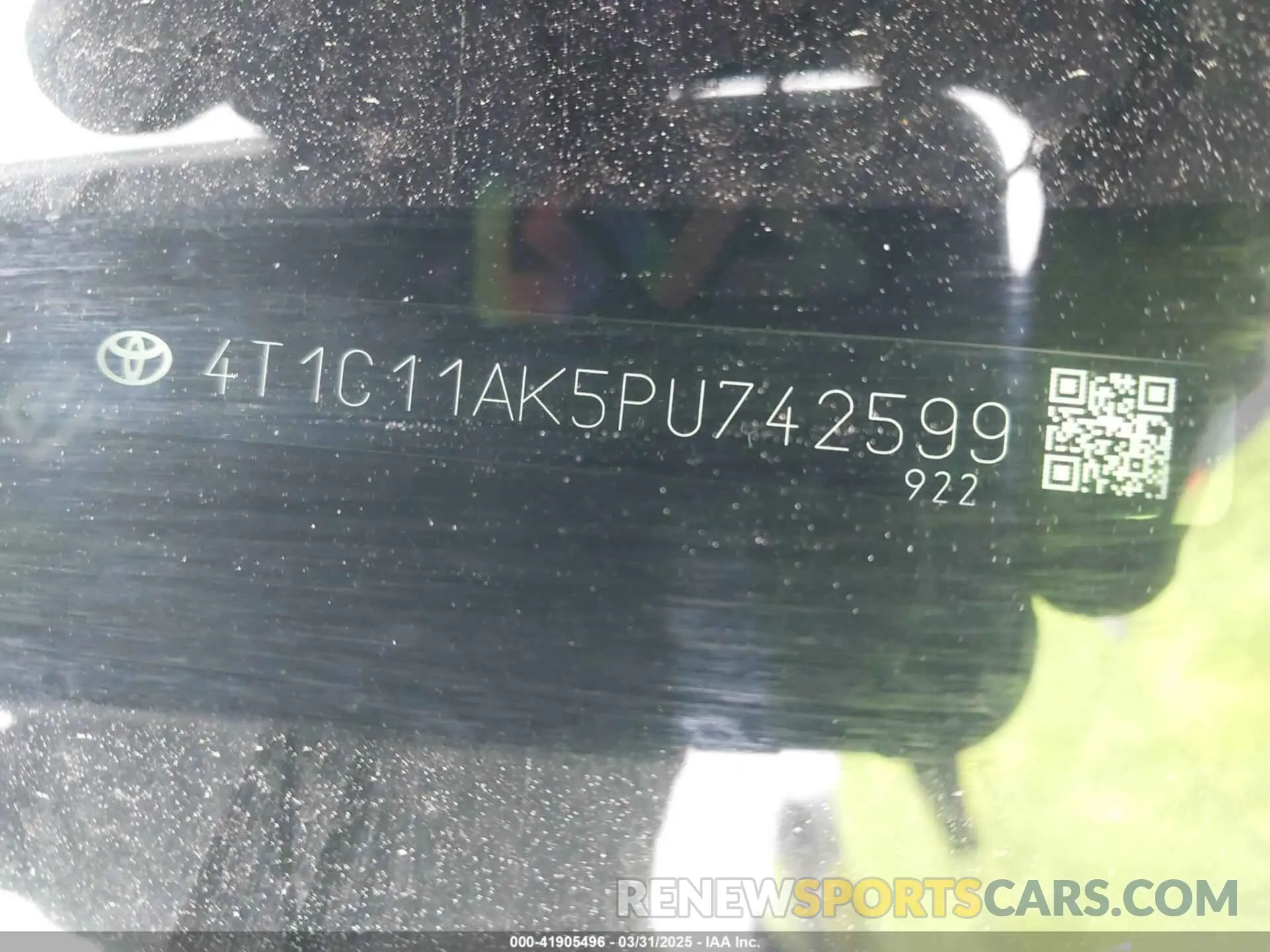 17 fotografías del automóvil dañado 4T1C11AK5PU742599 TOYOTA CAMRY 2023