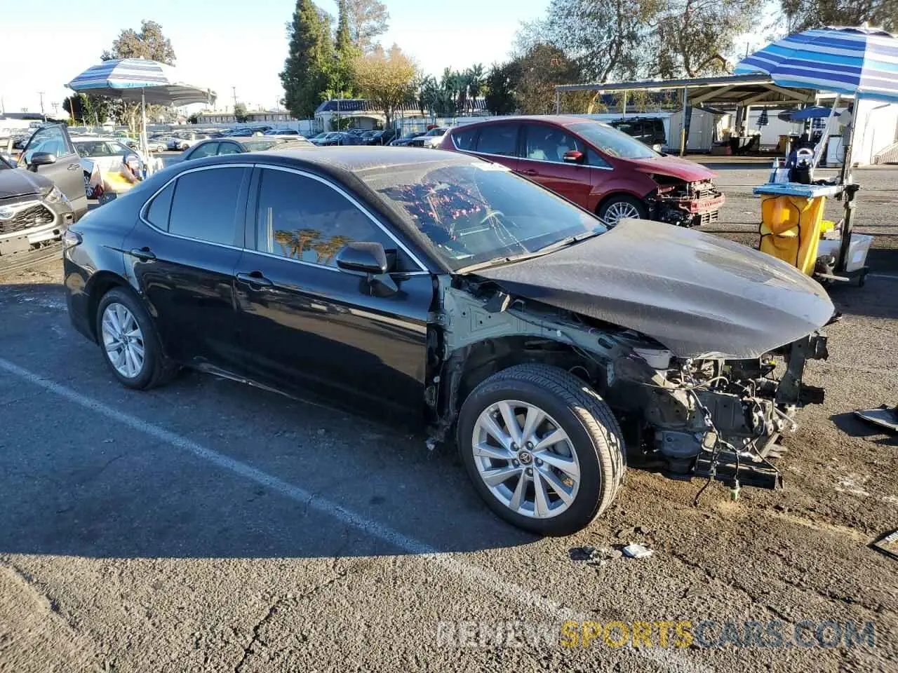 4 fotografías del automóvil dañado 4T1C11AK7PU167552 TOYOTA CAMRY 2023