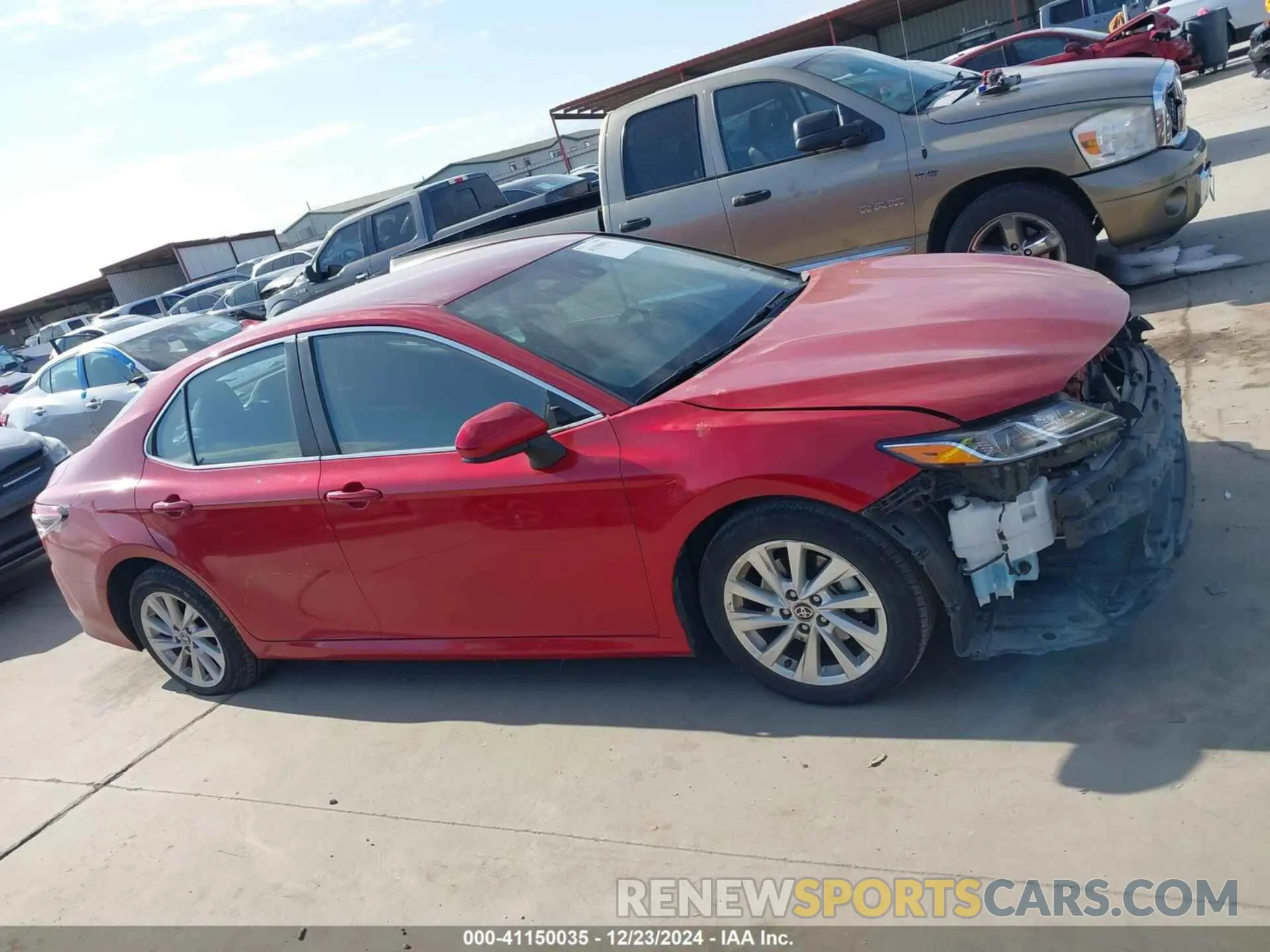 14 fotografías del automóvil dañado 4T1C11AK8PU130297 TOYOTA CAMRY 2023