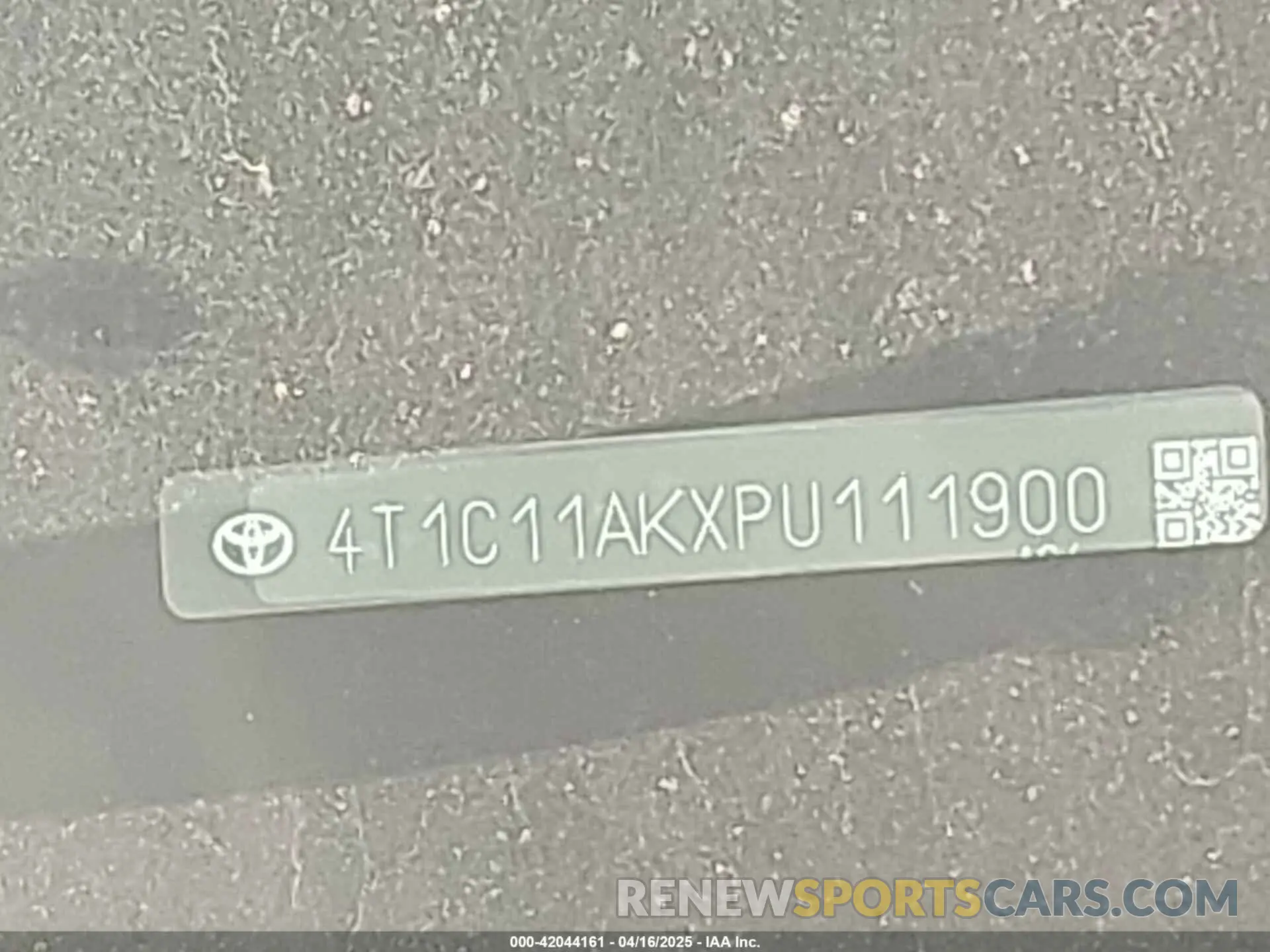 9 fotografías del automóvil dañado 4T1C11AKXPU111900 TOYOTA CAMRY 2023
