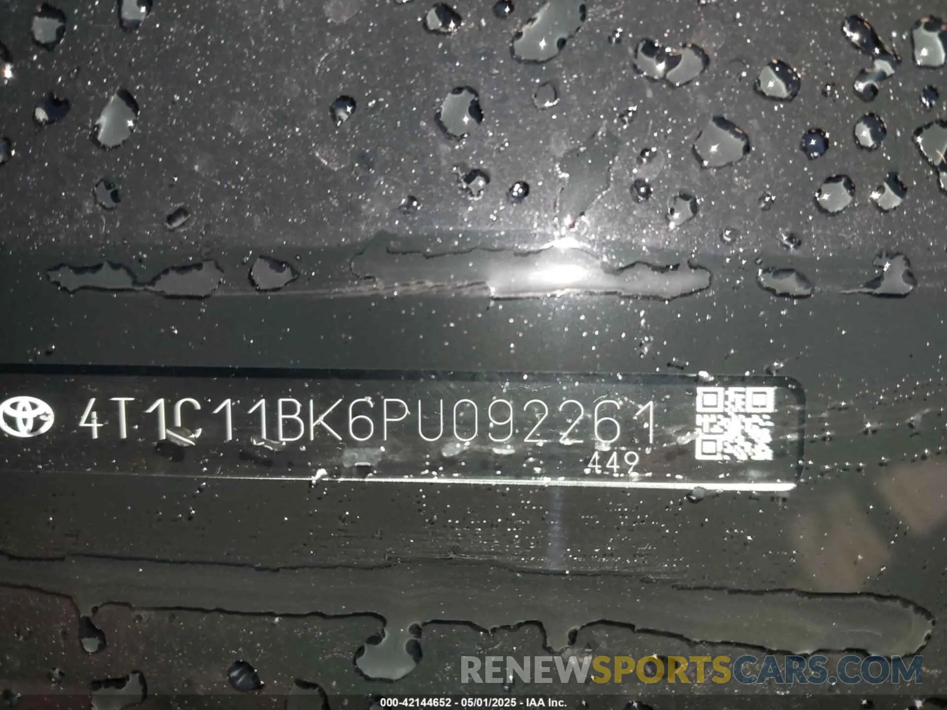 9 fotografías del automóvil dañado 4T1C11BK6PU092261 TOYOTA CAMRY 2023
