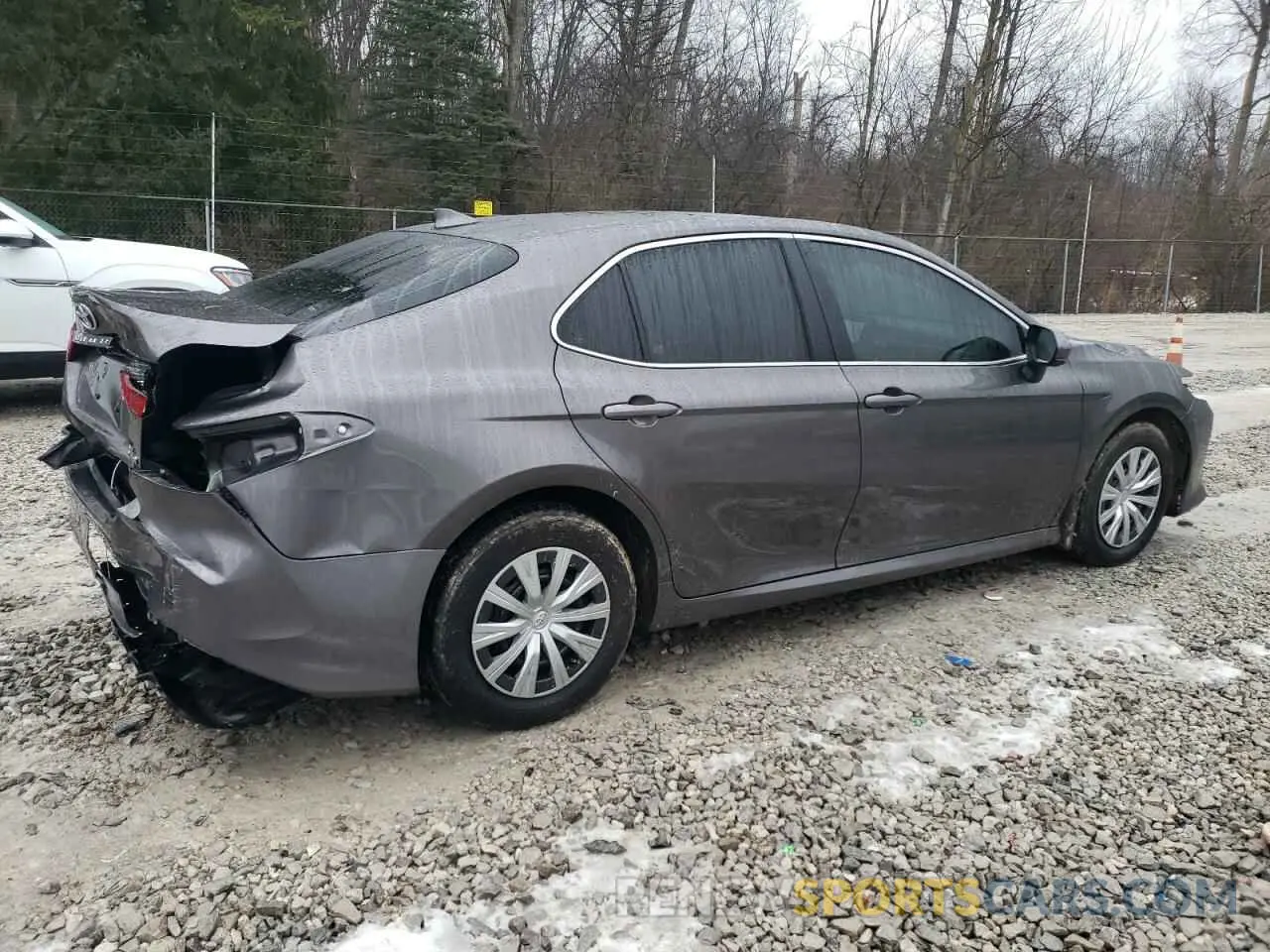 3 fotografías del automóvil dañado 4T1C31AK5PU601395 TOYOTA CAMRY 2023
