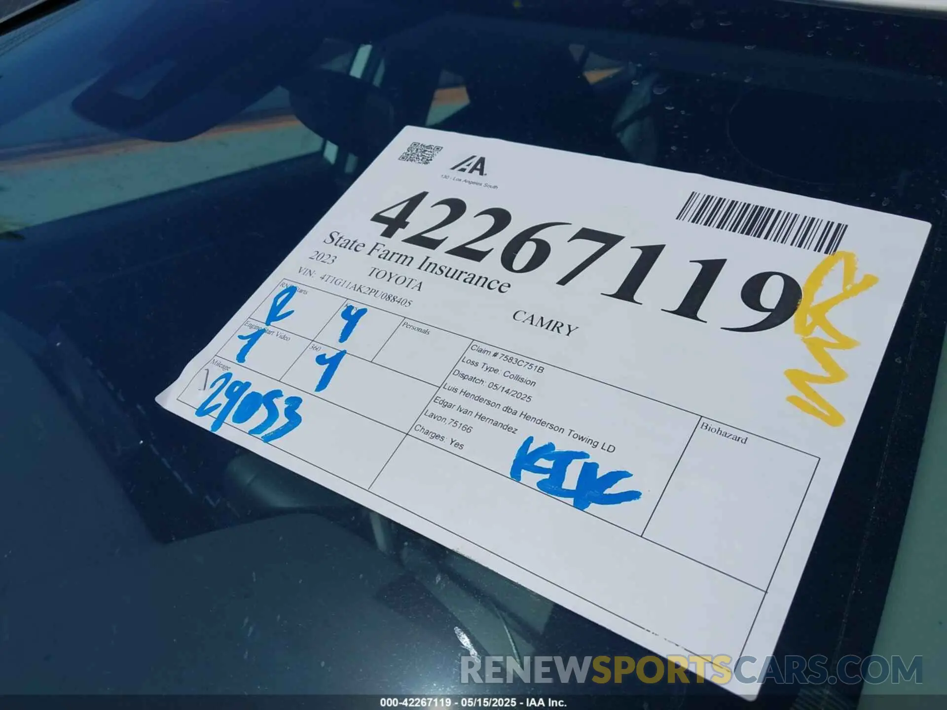 18 fotografías del automóvil dañado 4T1G11AK2PU088405 TOYOTA CAMRY 2023