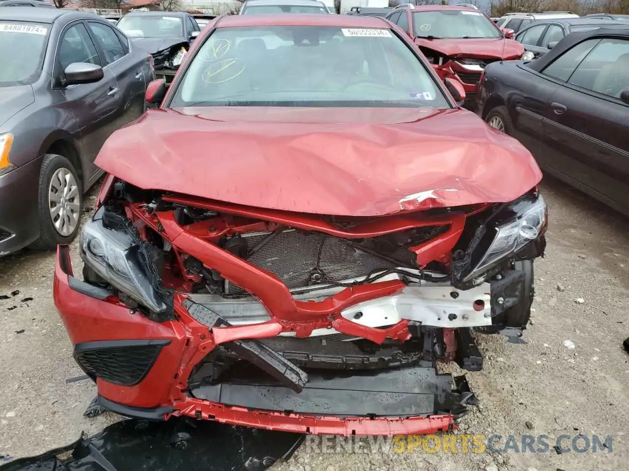 5 fotografías del automóvil dañado 4T1G11AK2PU179836 TOYOTA CAMRY 2023