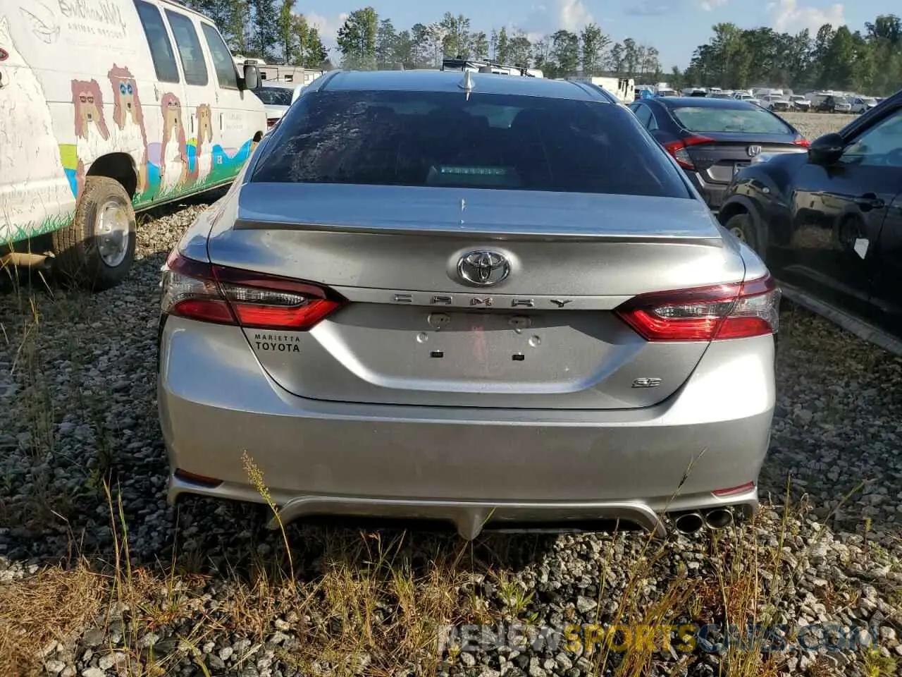 6 fotografías del automóvil dañado 4T1G11AK3PU780544 TOYOTA CAMRY 2023