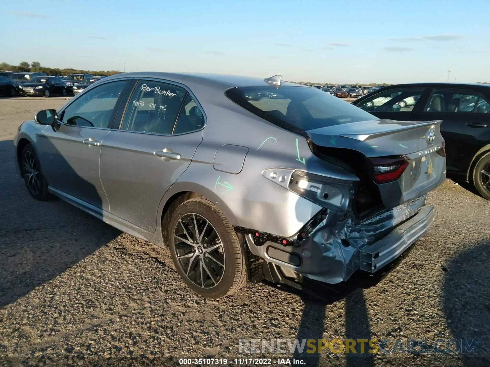 3 fotografías del automóvil dañado 4T1G11AK4PU736536 TOYOTA CAMRY 2023