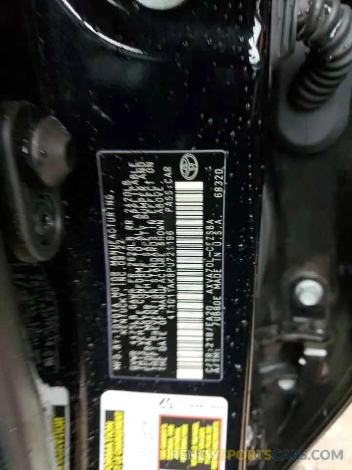 12 fotografías del automóvil dañado 4T1G11AK8PU721196 TOYOTA CAMRY 2023