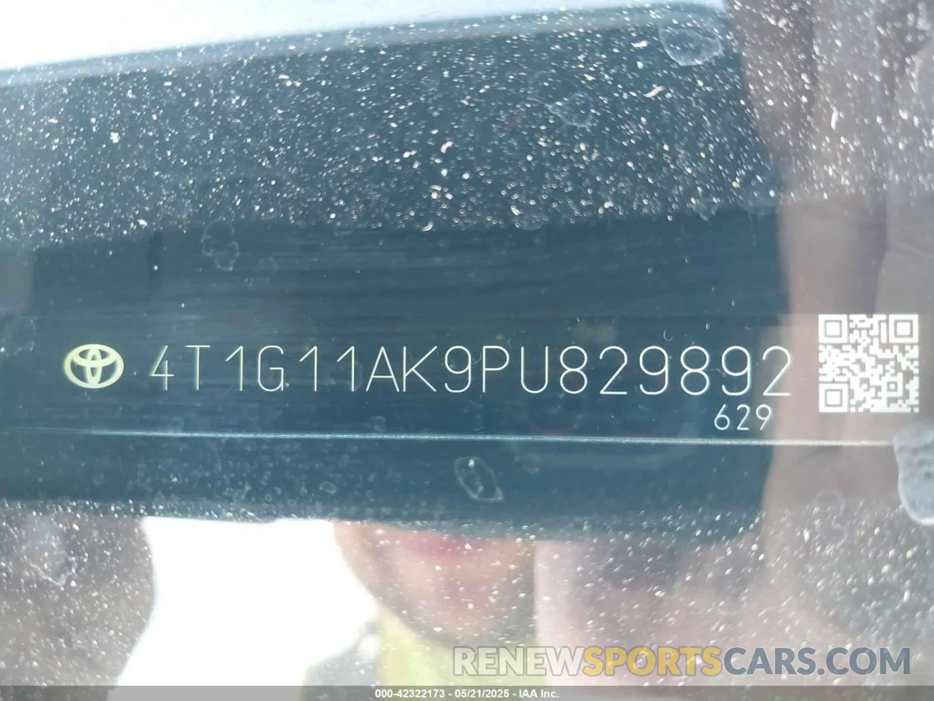 17 fotografías del automóvil dañado 4T1G11AK9PU829892 TOYOTA CAMRY 2023