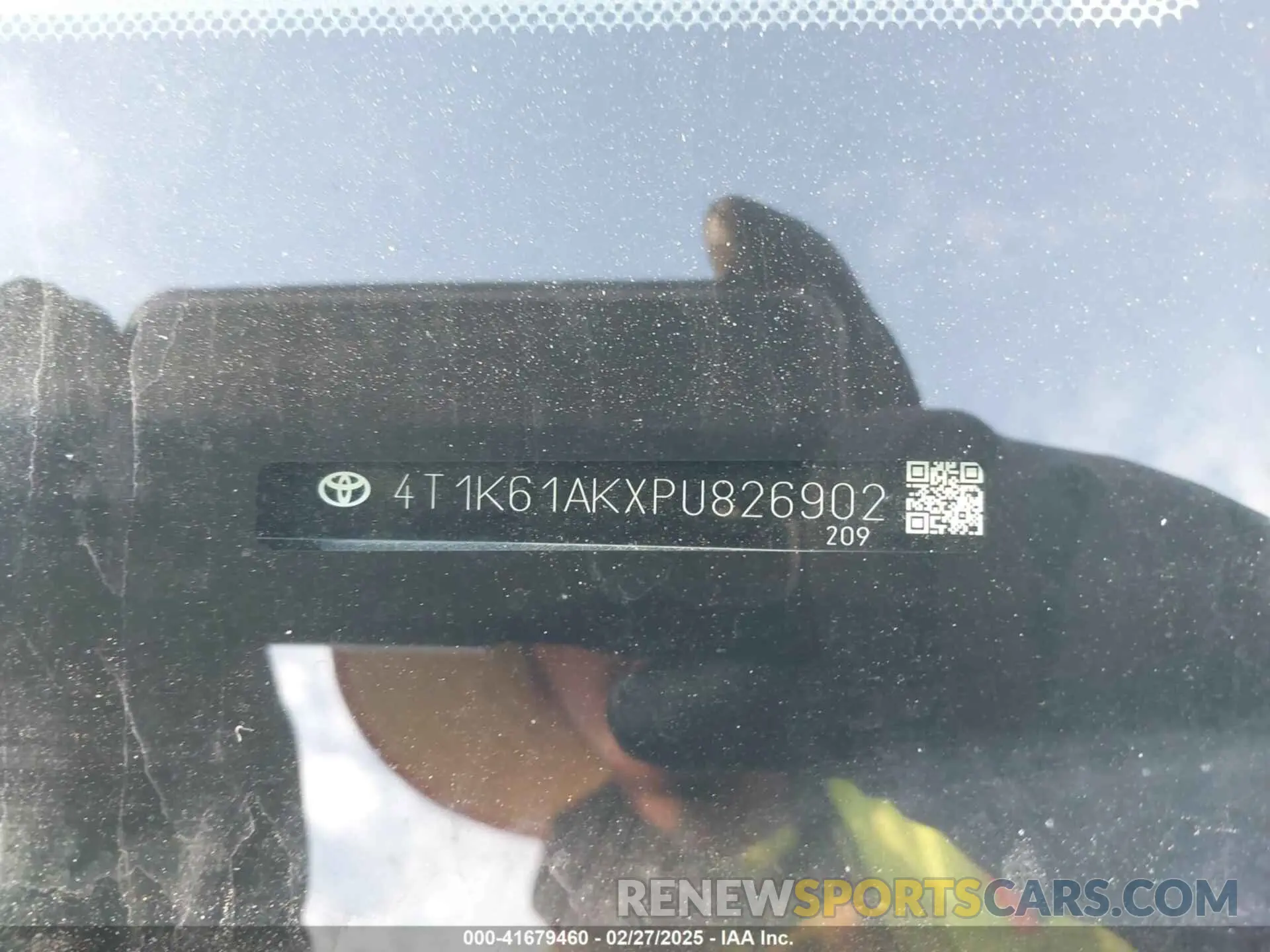 9 fotografías del automóvil dañado 4T1K61AKXPU826902 TOYOTA CAMRY 2023