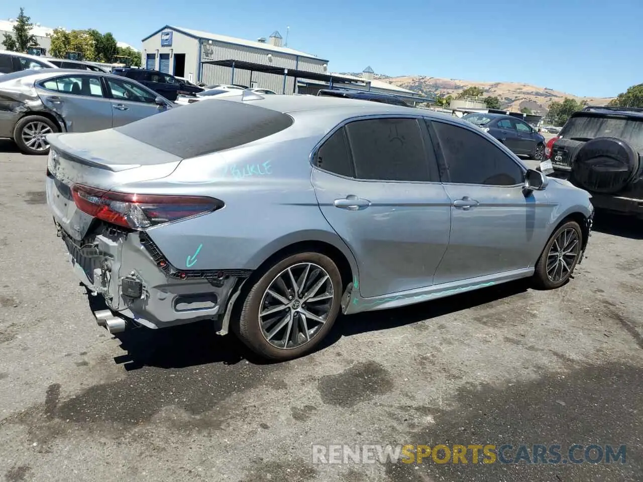 3 fotografías del automóvil dañado 4T1S11AK0PU831587 TOYOTA CAMRY 2023