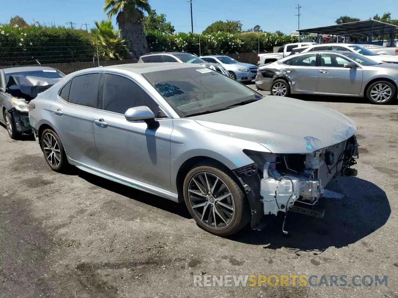 4 fotografías del automóvil dañado 4T1S11AK0PU831587 TOYOTA CAMRY 2023