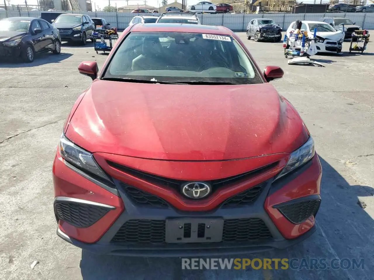 5 fotografías del automóvil dañado 4T1S11AK4PU096192 TOYOTA CAMRY 2023