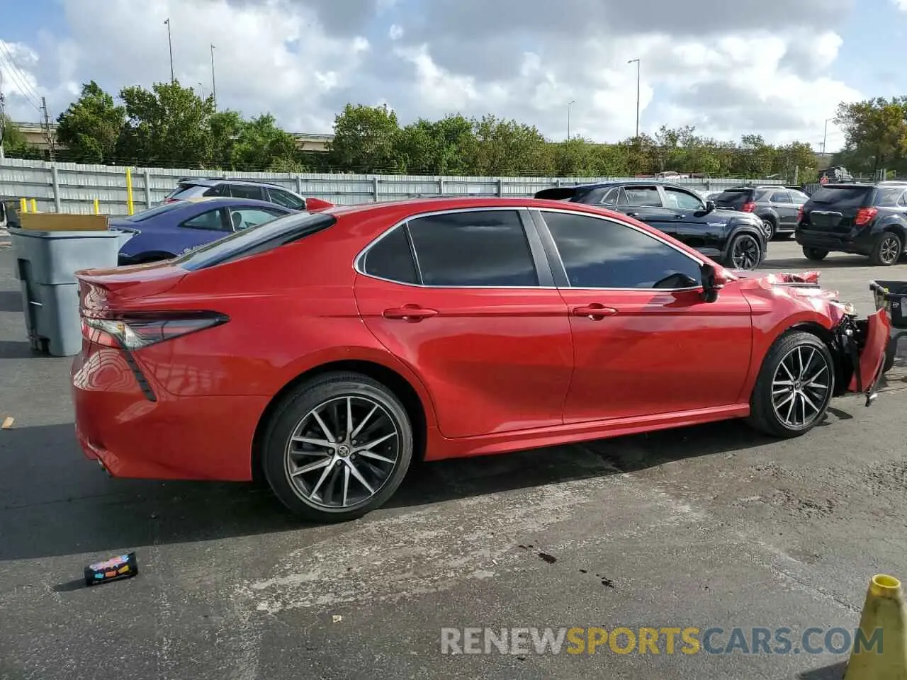 3 fotografías del automóvil dañado 4T1T11AK2PU127539 TOYOTA CAMRY 2023