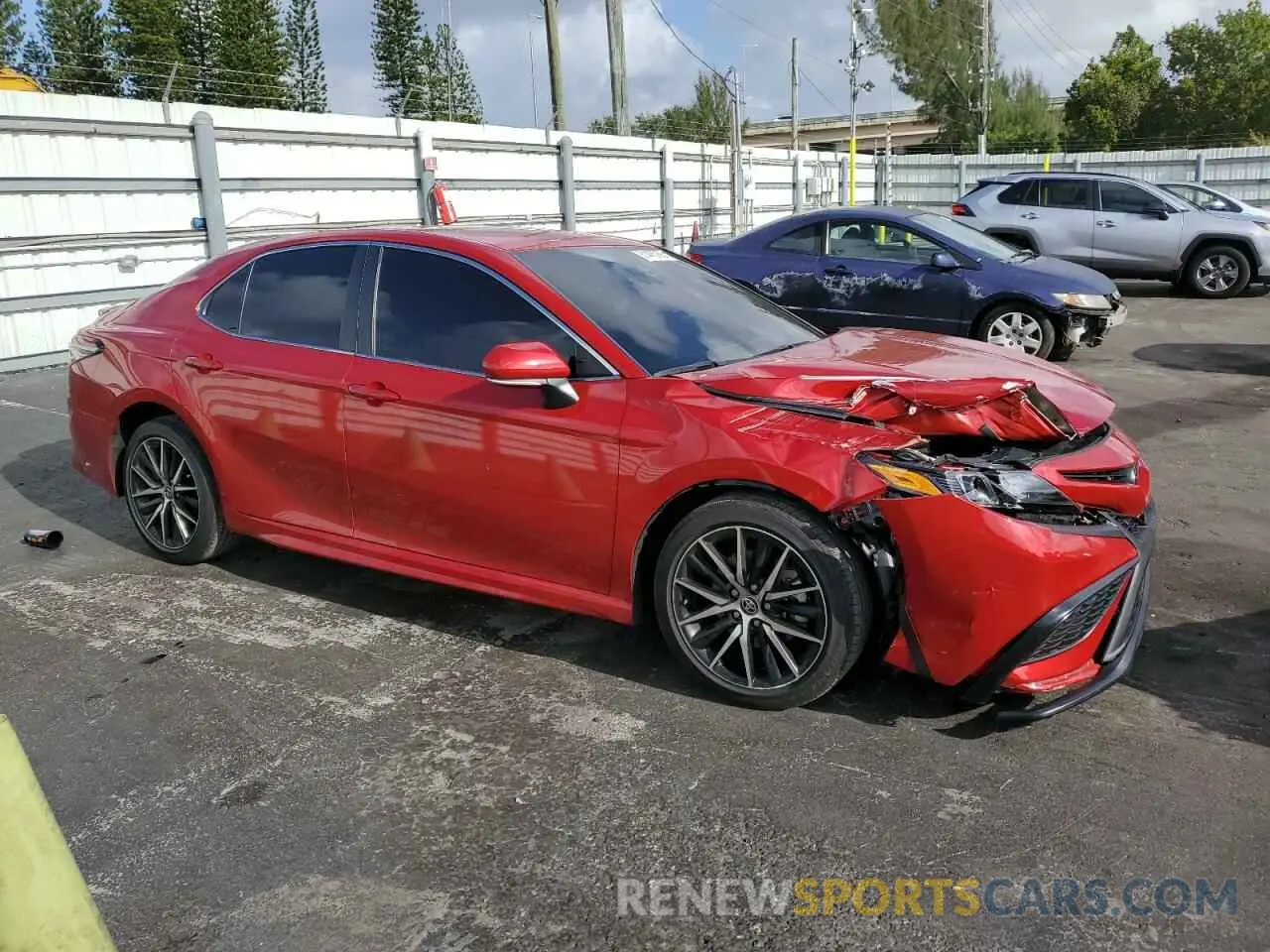 4 fotografías del automóvil dañado 4T1T11AK2PU127539 TOYOTA CAMRY 2023