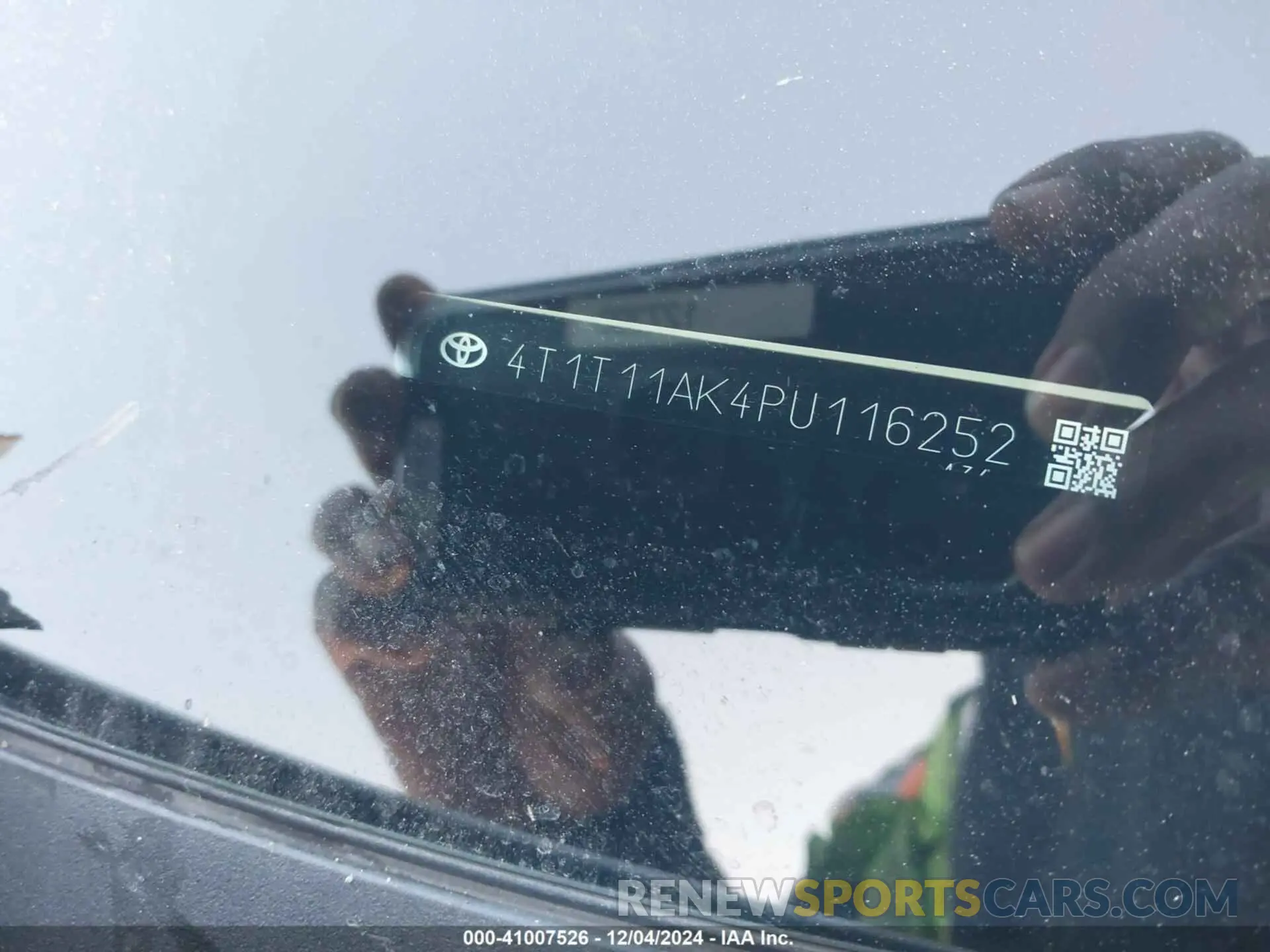 9 fotografías del automóvil dañado 4T1T11AK4PU116252 TOYOTA CAMRY 2023