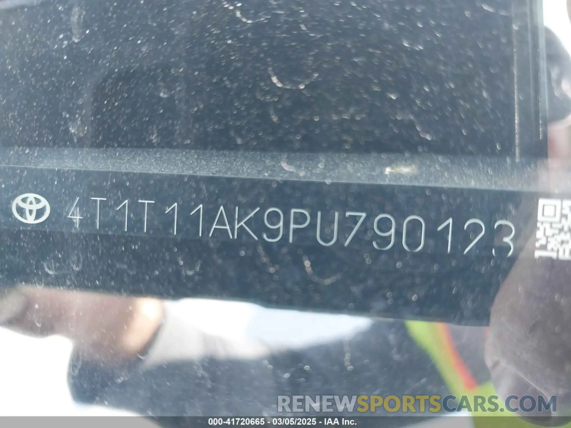 9 fotografías del automóvil dañado 4T1T11AK9PU790123 TOYOTA CAMRY 2023