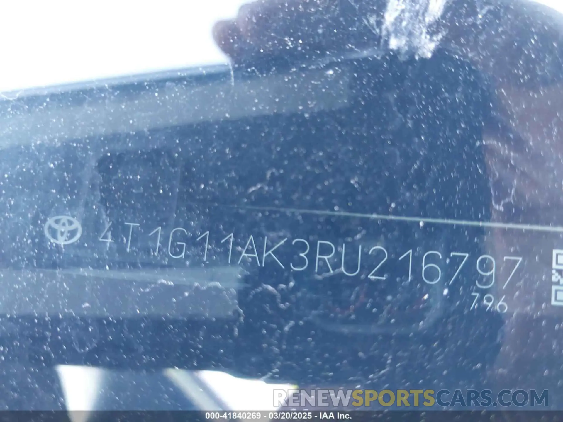 9 fotografías del automóvil dañado 4T1G11AK3RU216797 TOYOTA CAMRY 2024