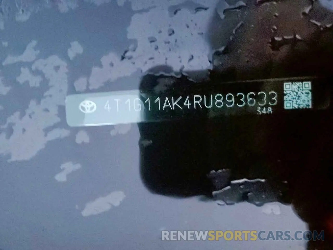 12 fotografías del automóvil dañado 4T1G11AK4RU893633 TOYOTA CAMRY 2024
