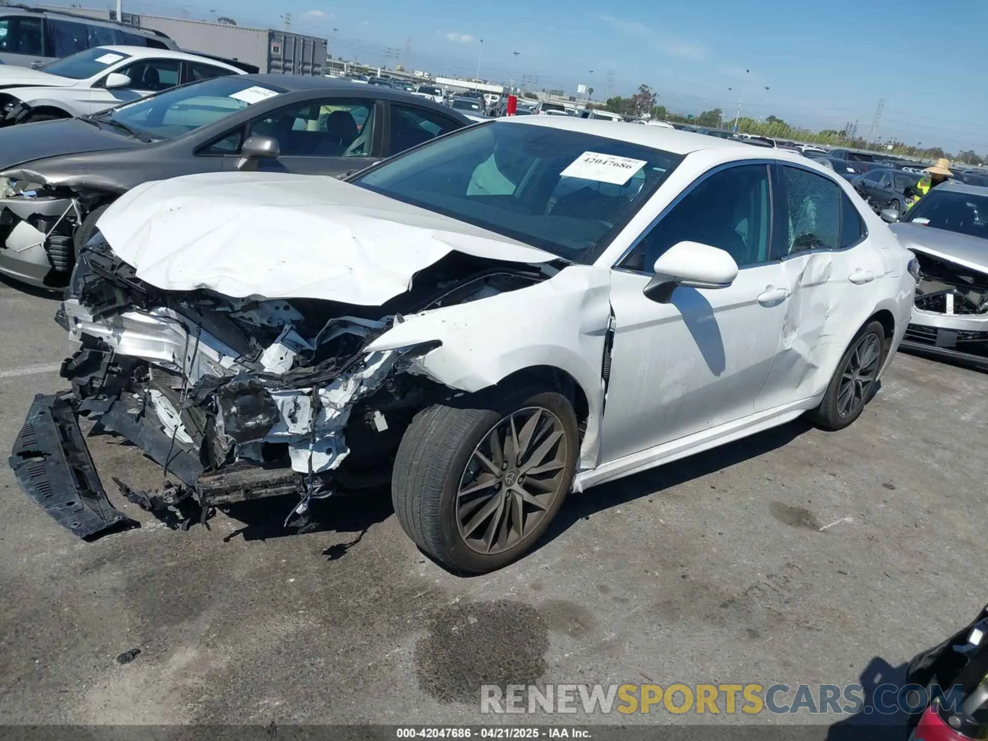 2 fotografías del automóvil dañado 4T1G11AK7RU861789 TOYOTA CAMRY 2024