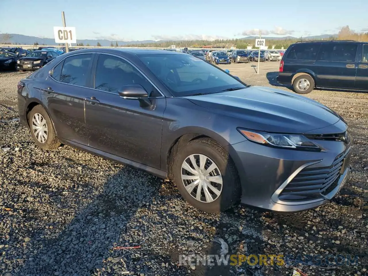 4 fotografías del automóvil dañado 4T1H31AK2RU060458 TOYOTA CAMRY 2024