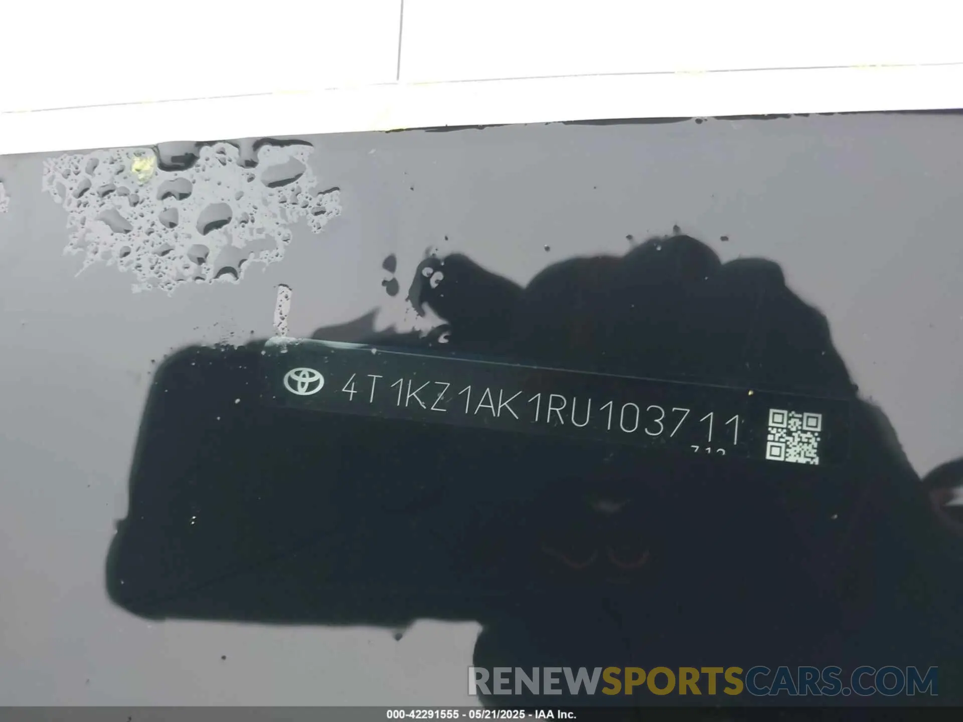 9 fotografías del automóvil dañado 4T1KZ1AK1RU103711 TOYOTA CAMRY 2024