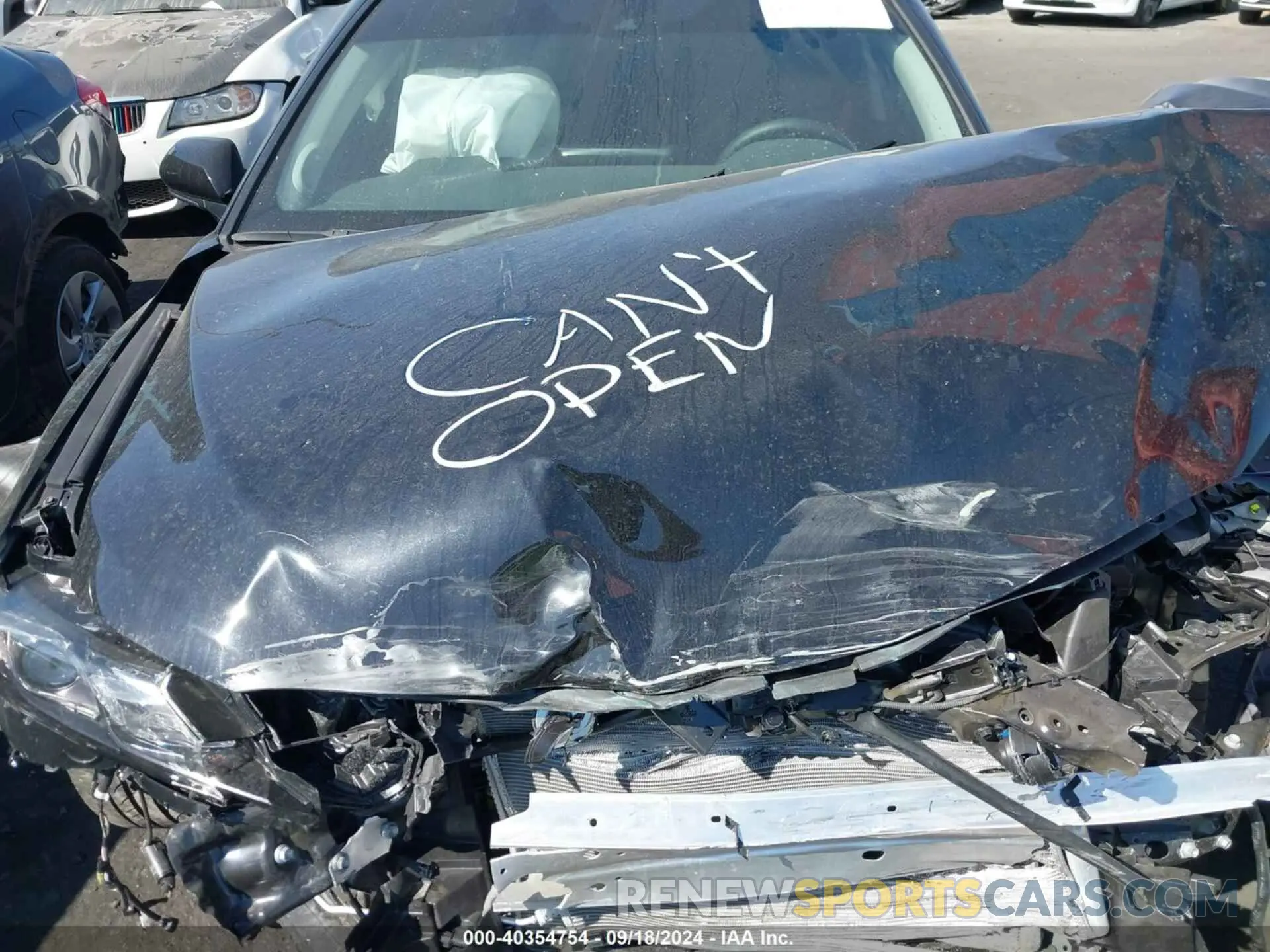 10 fotografías del automóvil dañado 4T1KZ1AK2RU089236 TOYOTA CAMRY 2024
