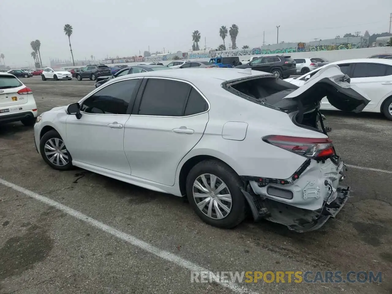 2 fotografías del automóvil dañado 4T1T11AK8RU266111 TOYOTA CAMRY 2024