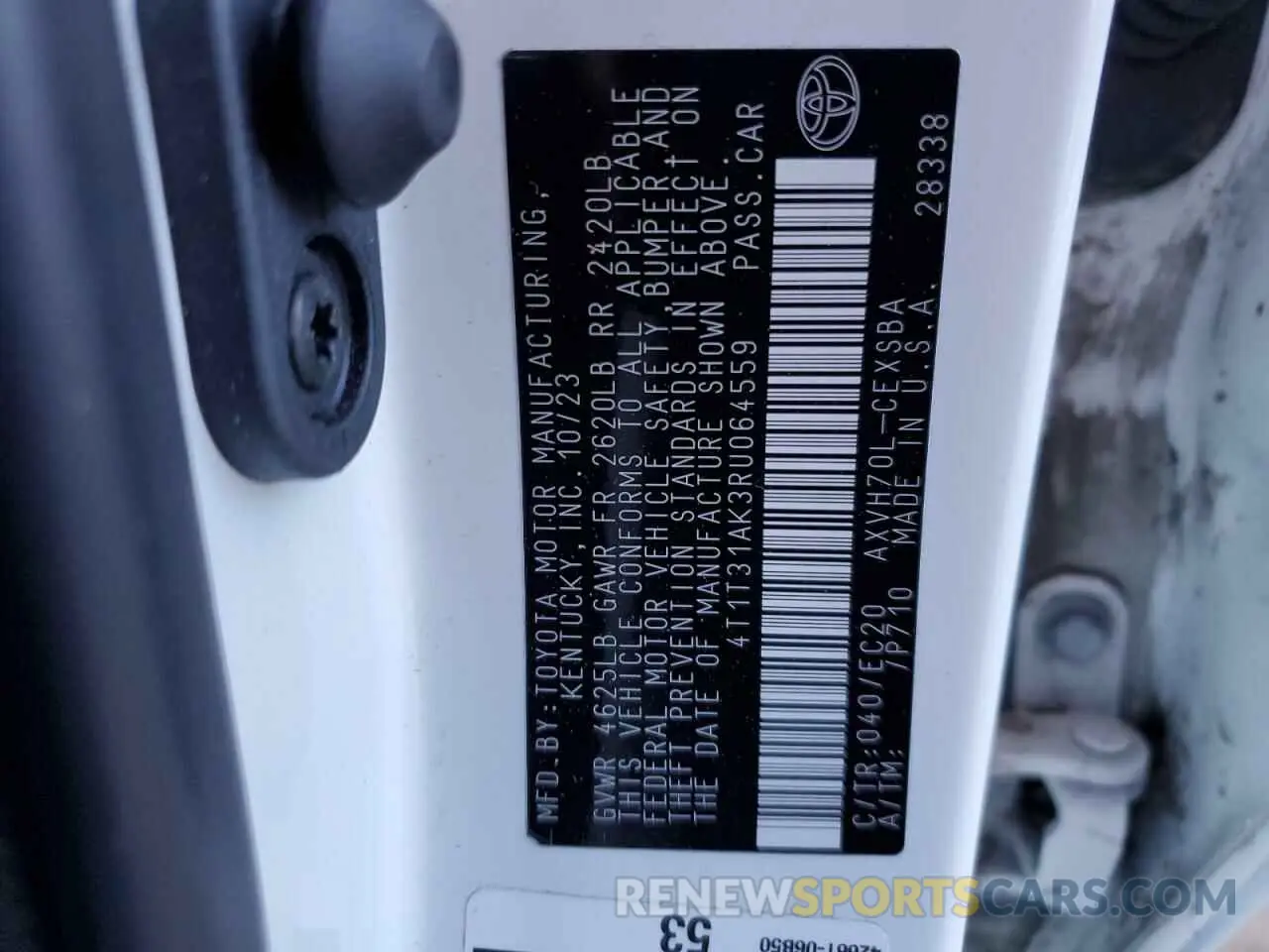 14 fotografías del automóvil dañado 4T1T31AK3RU064559 TOYOTA CAMRY 2024