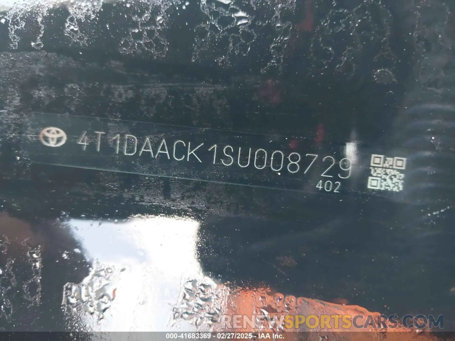 9 fotografías del automóvil dañado 4T1DAACK1SU008729 TOYOTA CAMRY 2025