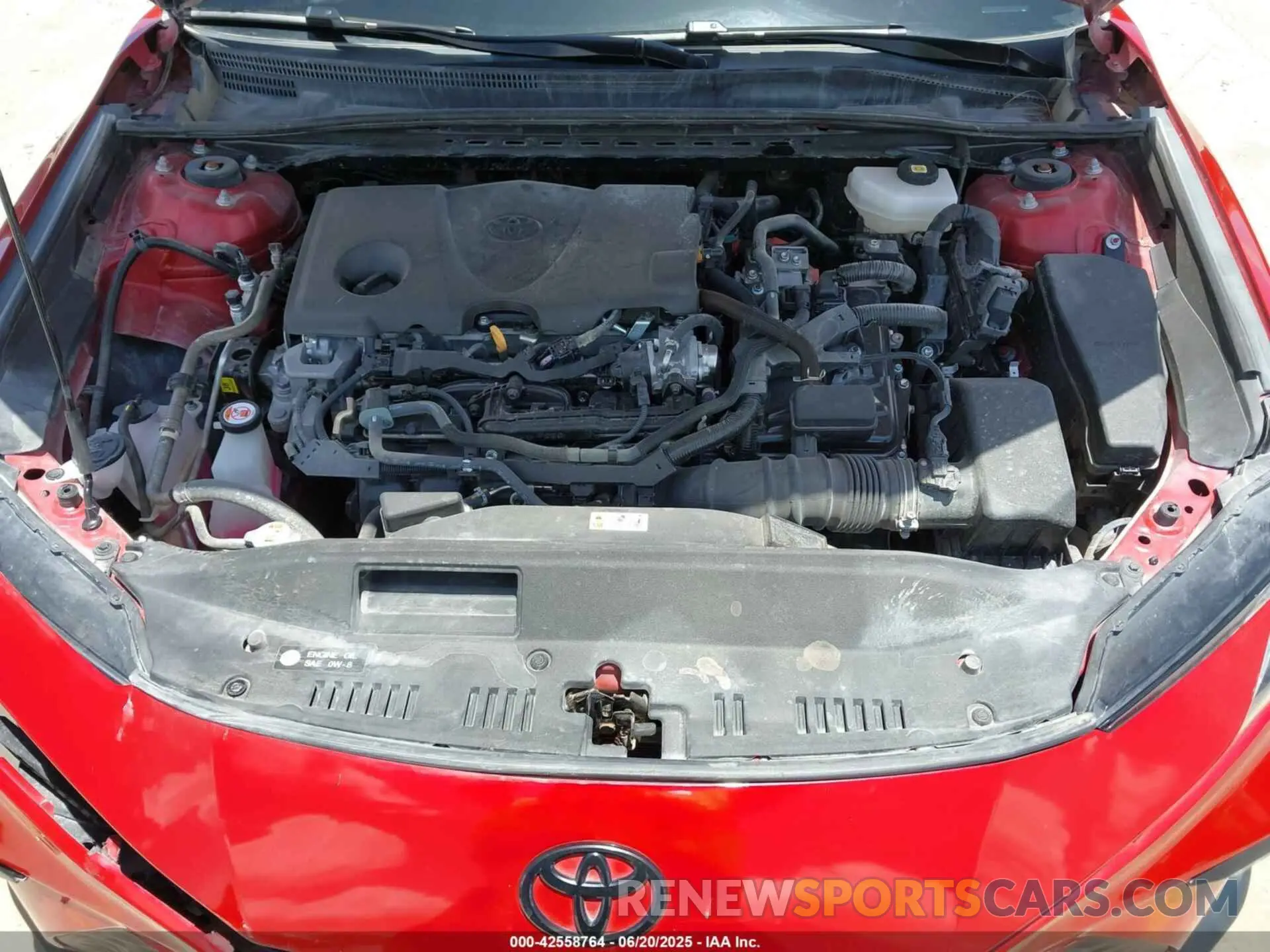 10 fotografías del automóvil dañado 4T1DAACK1SU017141 TOYOTA CAMRY 2025