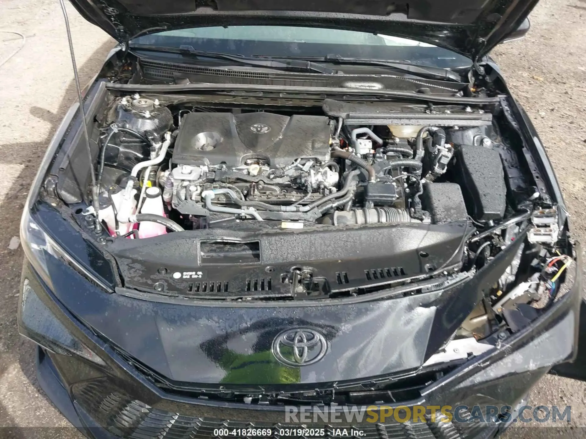 10 fotografías del automóvil dañado 4T1DAACK2SU047801 TOYOTA CAMRY 2025