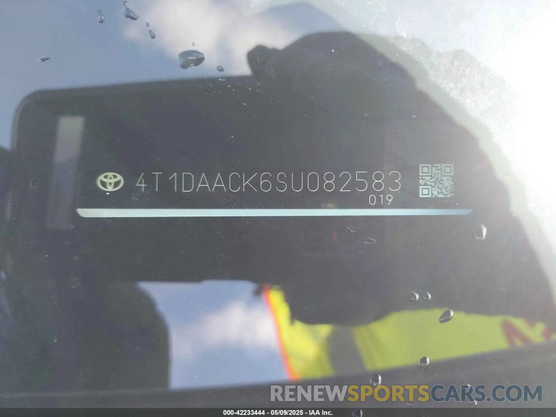 9 fotografías del automóvil dañado 4T1DAACK6SU082583 TOYOTA CAMRY 2025