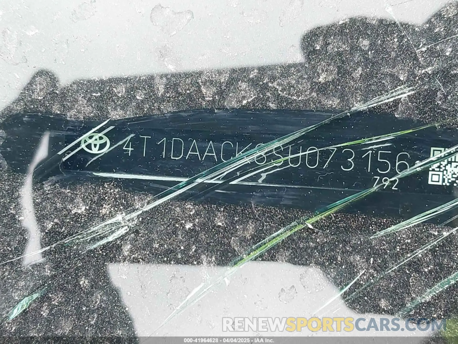 9 fotografías del automóvil dañado 4T1DAACK8SU073156 TOYOTA CAMRY 2025