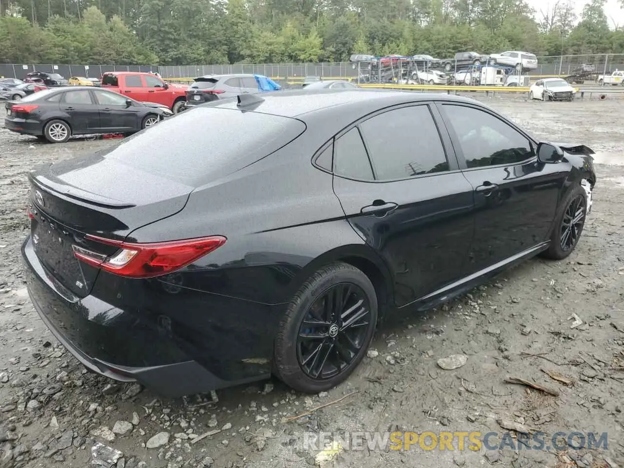 3 fotografías del automóvil dañado 4T1DBADK4SU003150 TOYOTA CAMRY 2025