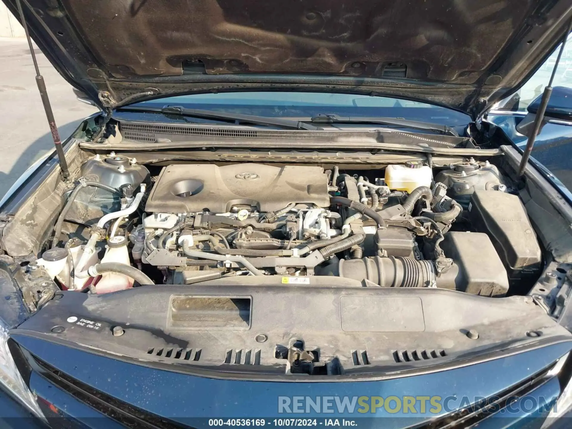 10 fotografías del automóvil dañado 4T1B21HK6KU514053 TOYOTA CAMRY HYBRID 2019