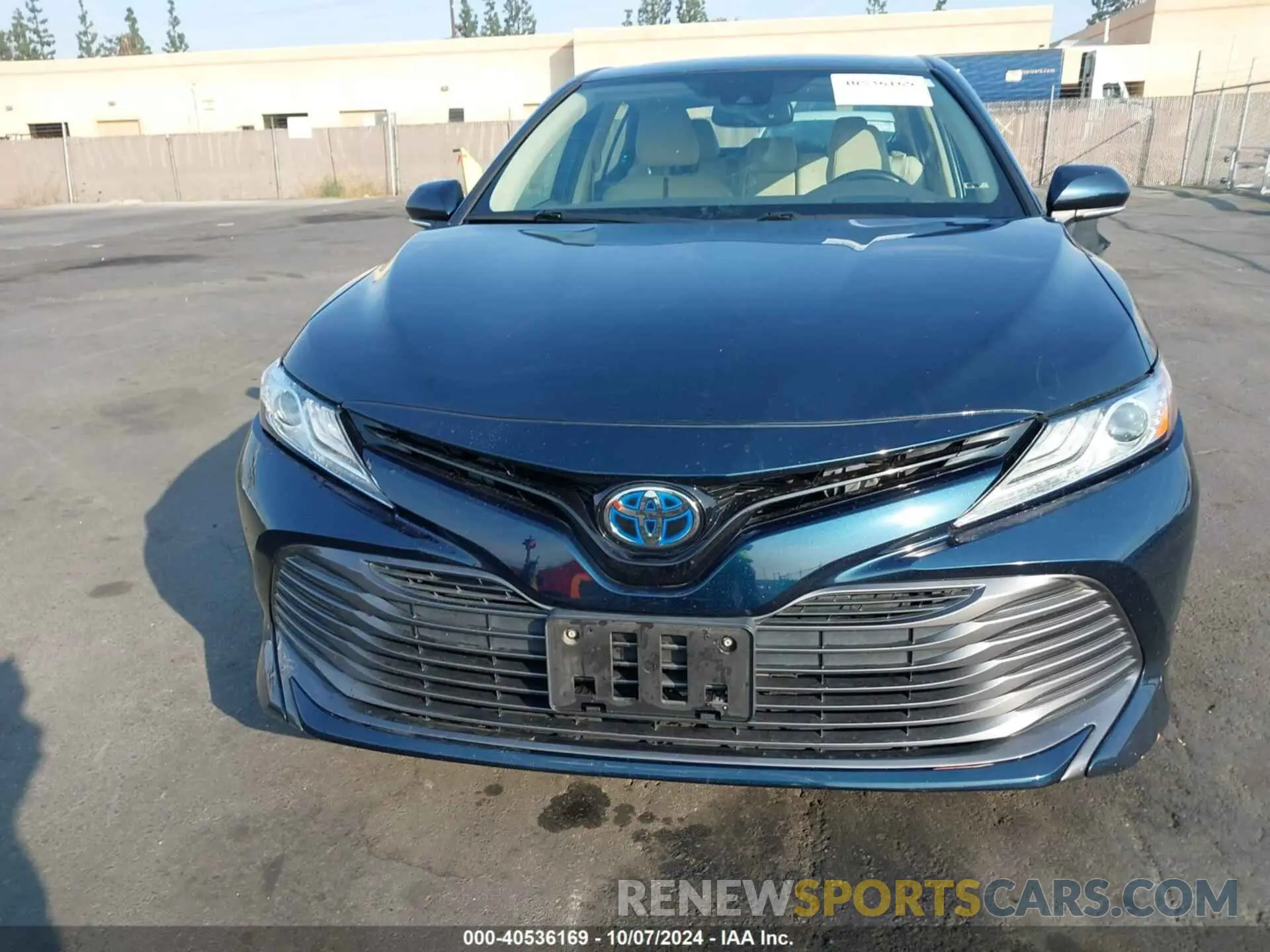 12 fotografías del automóvil dañado 4T1B21HK6KU514053 TOYOTA CAMRY HYBRID 2019