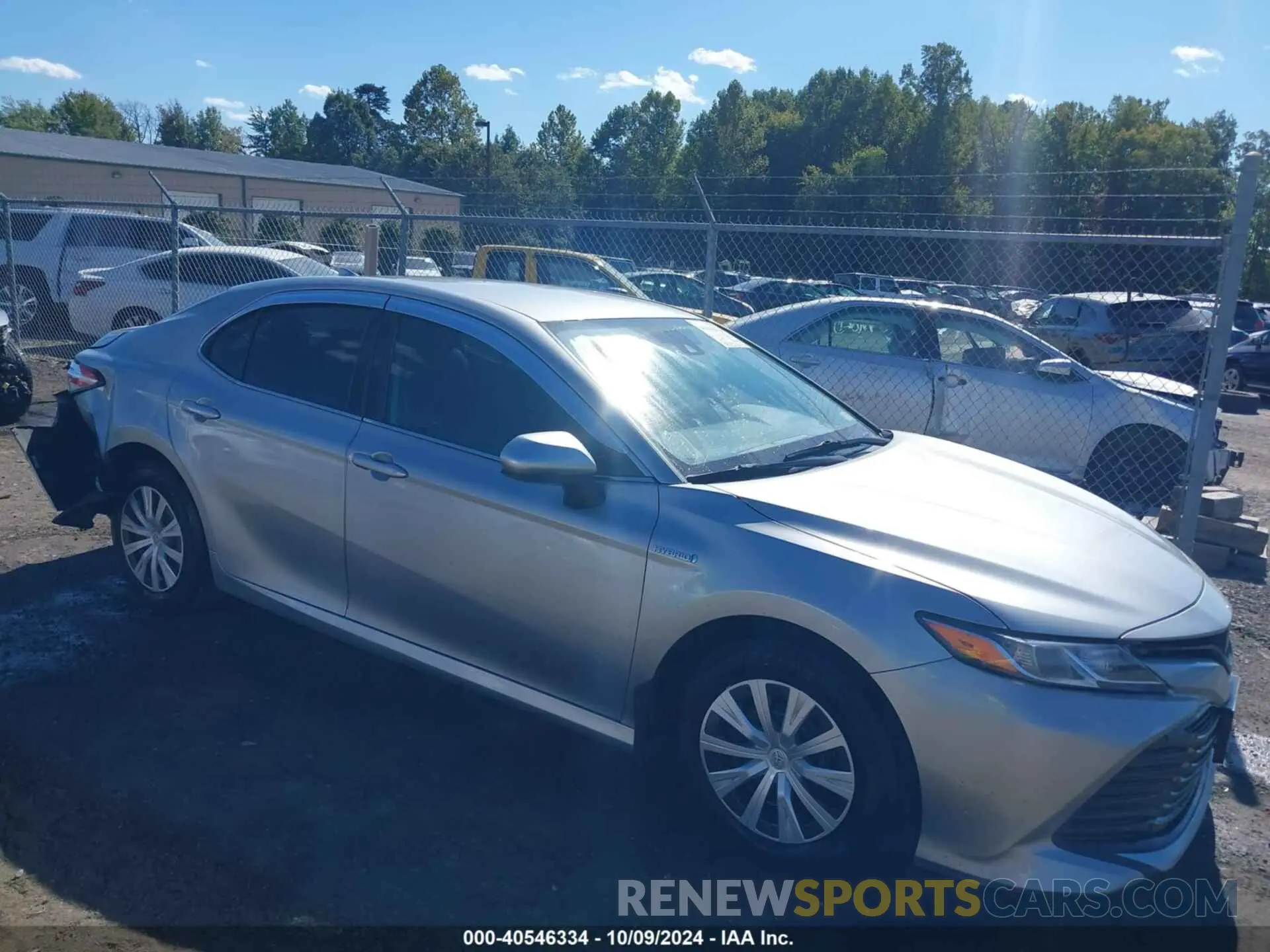1 fotografías del automóvil dañado 4T1B31HK0KU514076 TOYOTA CAMRY HYBRID 2019