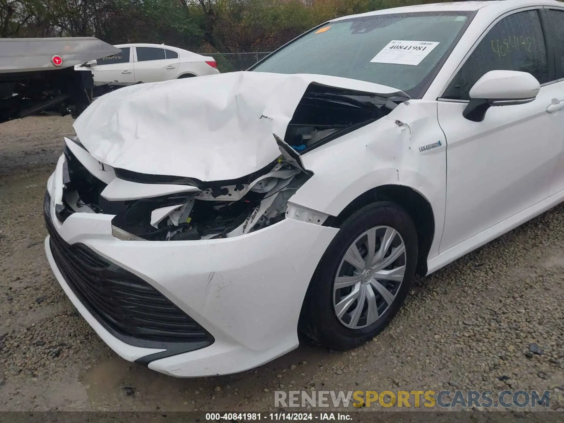 6 fotografías del automóvil dañado 4T1B31HK3KU511656 TOYOTA CAMRY HYBRID 2019