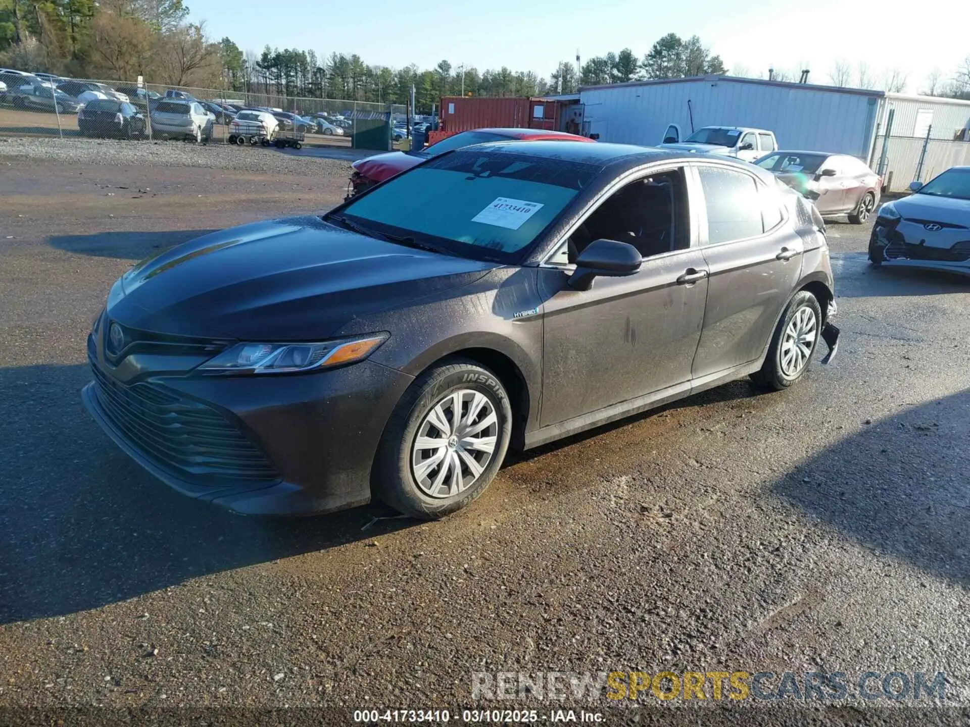 2 fotografías del automóvil dañado 4T1B31HK4KU516123 TOYOTA CAMRY HYBRID 2019