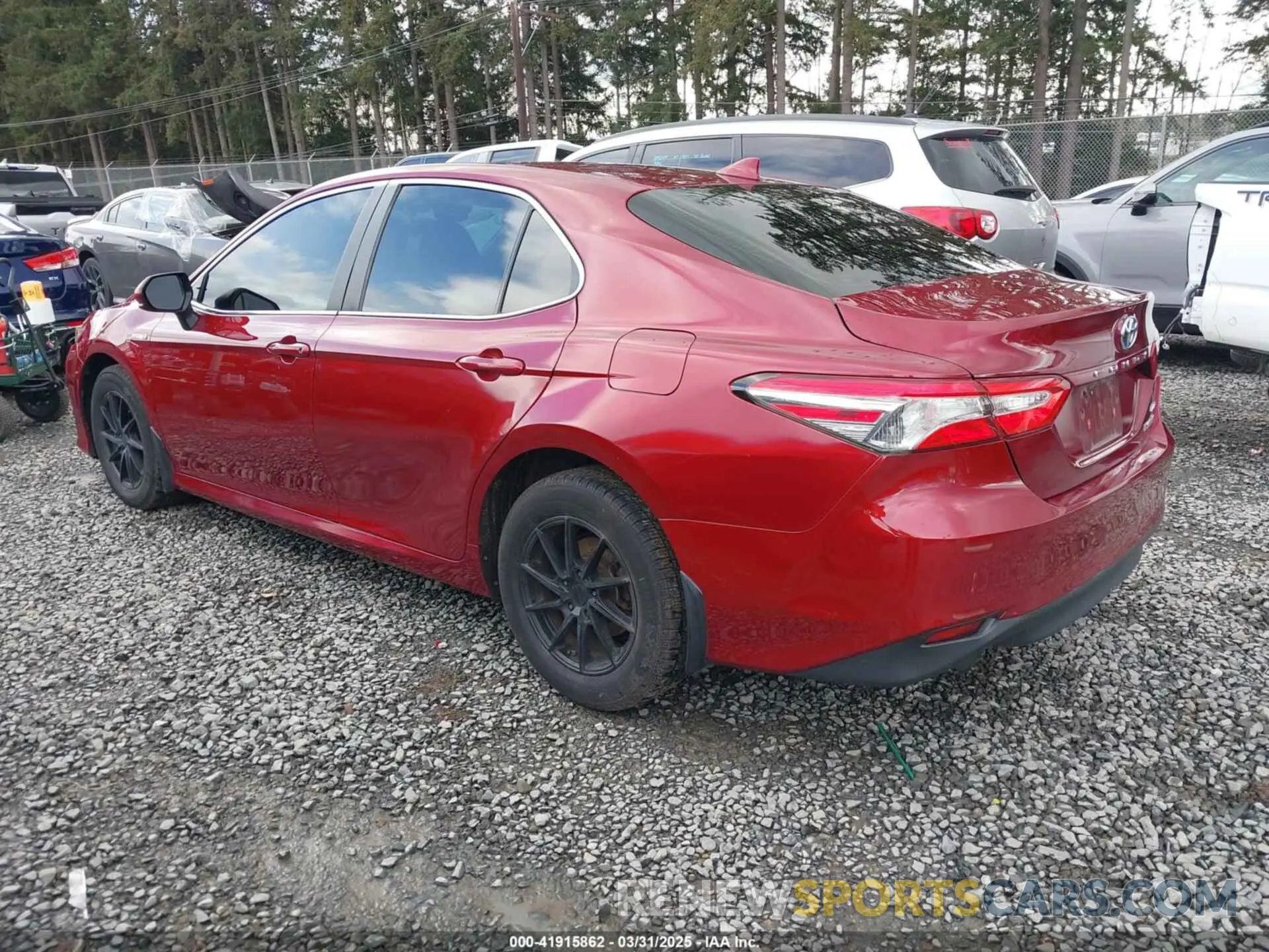 3 fotografías del automóvil dañado 4T1B31HK4KU516638 TOYOTA CAMRY HYBRID 2019