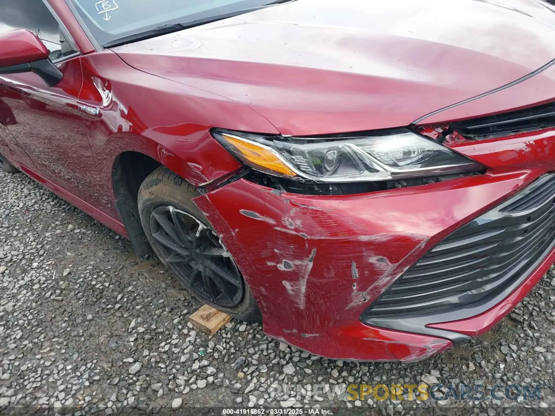 6 fotografías del automóvil dañado 4T1B31HK4KU516638 TOYOTA CAMRY HYBRID 2019
